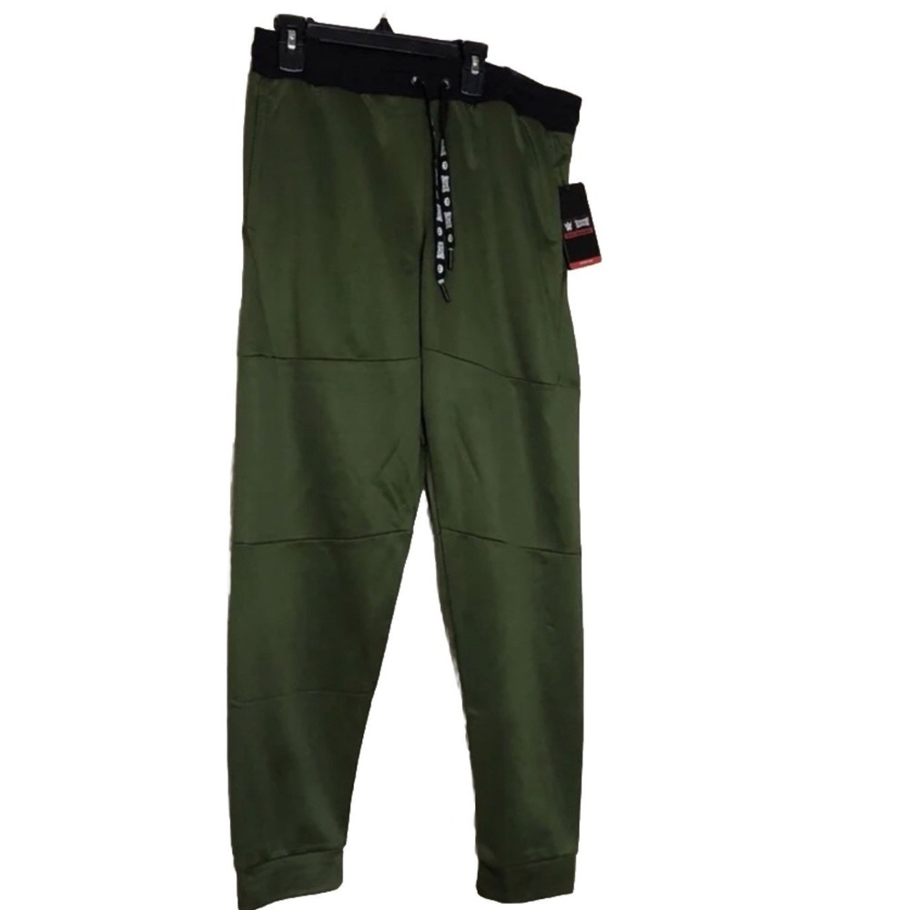 Tapout WWE Joggers Mens Medium Omega Green Black Athletic Sweatpants TPM700R NEW